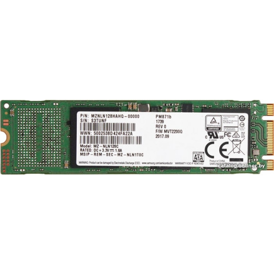 Solid State Drive (SSD) 128 Gb Samsung PM871b (MZNLN128HAHQ) - купить в ...