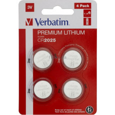 Baterii rotunde Verbatim 4xCR2025 (49532)