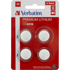 Батарейки дисковые Verbatim 4xCR2016 (49531)