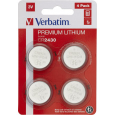 Батарейки дисковые Verbatim 4xCR2430 (49534)
