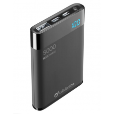 Power Bank 5000 mAh HD Polimer Battery, Black Power Bank 5000 mAh HD Polimer Battery, Black