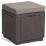 Puf Keter Cube With Cushion Brown