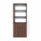 Dulap oficiu FabrikHome Office Line №1 (80 cm), Орех тёмный