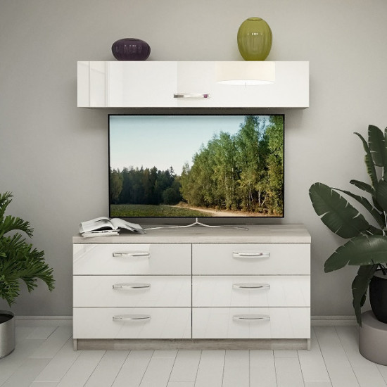 Living BS X-8 (150 cm), Corton Stejar/Alb Luciu