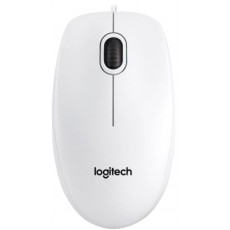 Mouse cu fir Logitech B100 White