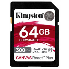 Сard de memorie SDHC 64 GB Kingston Canvas React Plus (SDR2/64GB)