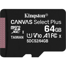Карта памяти microSDXC 64 ГБ Kingston Canvas Select Plus (SDCS2/64GBSP)