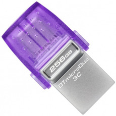 Memorie USB Kingston DataTraveler microDuo 3C, 256 GB, Purple (DTDUO3CG3/256GB)