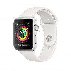 Ceas inteligent Apple Watch 3 38mm (GPS), Silver, White Sport Band Ceas inteligent Apple Watch 3 38mm (GPS), Silver, White Sport Band