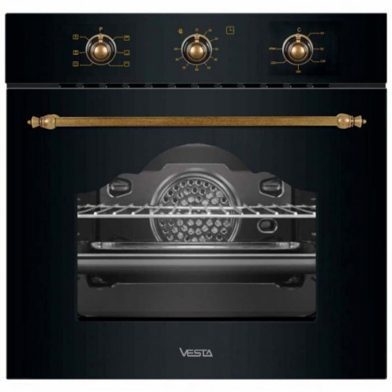 Духовка электрическая Vesta BO60MCE/RBL, Black