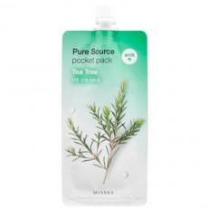 Missha Pure Source Pocket Pack (Tea Tree) - Ночная несмываемая противовоспалительная маска с экстрактом чайного дерева Missha Pure Source Pocket Pack (Tea Tree) - Ночная несмываемая противовоспалительная маска с экстрактом чайного дерева