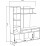 Living ML-Mobila МЛ-4 (150 cm), Kraft Alb / Antracit