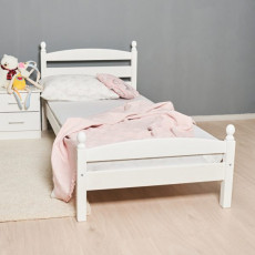 Детская кровать Mobicasa Lira, без ящиков 90 x 200 см, Белый