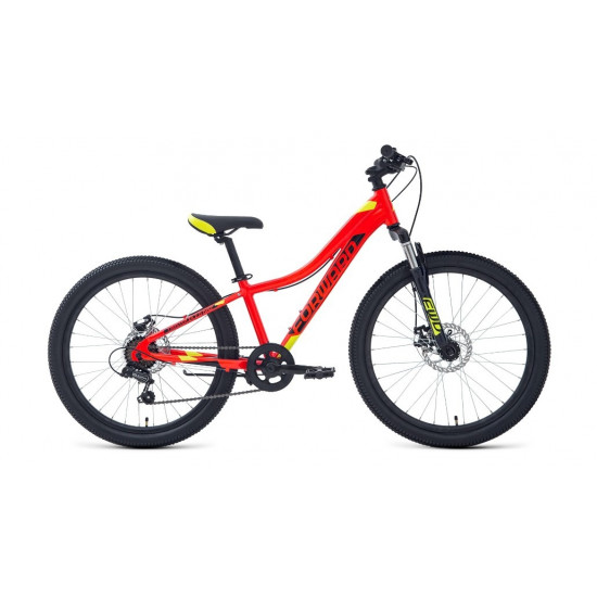 Bicicleta Forward Twister 24 2.2 disc (2021), Red/Green