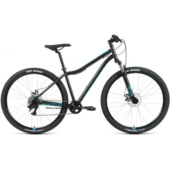 Велосипед Forward Sporting 29 2.2 Disc (2021), Black/Turquoise
