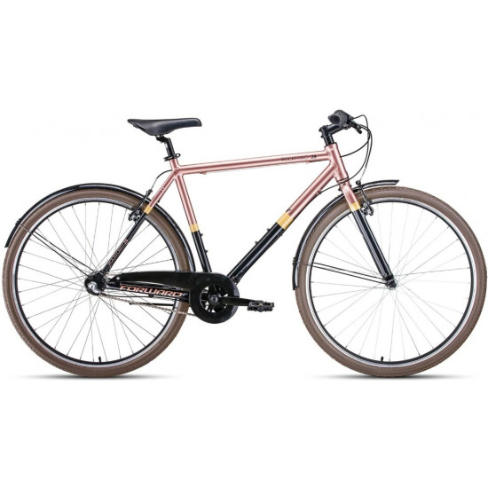Велосипед Forward Rockford 28 (2020), Black/Brown