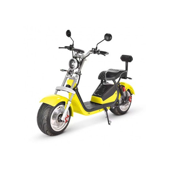 Scooter electric Citycoco TX-07-5, 2000 W, 20 Ah, Galben