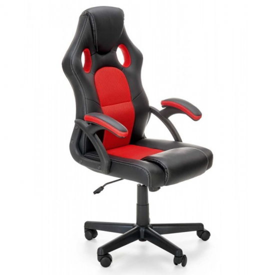 Кресло геймерское Halmar Berkel, Black/Red