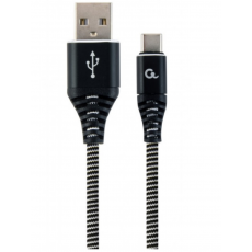 Cablu Cablexpert USB 2.0/USB Type-C, Black/White (CC-USB2B-AMCM-1M-BW)