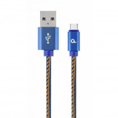 Cablu Cablexpert CC-USB2J-AMCM-1M-BL Type-C/USB2.0, Blue Jeans Cablu Cablexpert CC-USB2J-AMCM-1M-BL Type-C/USB2.0, Blue Jeans