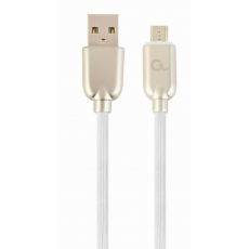 Cablu Cablexpert USB 2.0/micro-USB, White (CC-USB2R-AMmBM-1M-W)