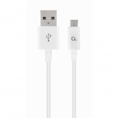 Cablu Cablexpert CC-USB2P-AMmBM-2M-W MicroUSB/USB2.0, White Cablu Cablexpert CC-USB2P-AMmBM-2M-W MicroUSB/USB2.0, White