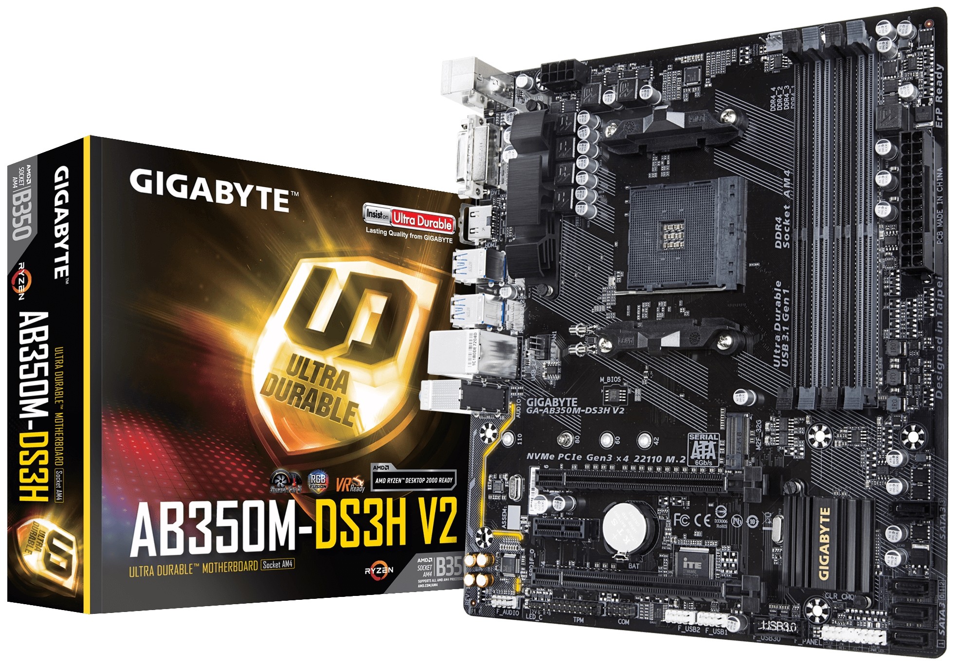 Gigabyte ab350m ds3h v2 подключение rgb