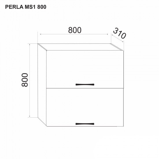 Modul superior Ambianta Perla MS1 800 Alb