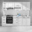 Нижний кухонный шкаф Ambianta Felicia MI3 600, Белый