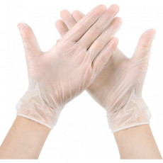 Виниловые перчатки без талька XL Прозрачные (100 шт./уп.)