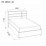 Спальный гарнитур Ambianta Amigo (кровать 1,2м/шкаф 1.6м), Серый