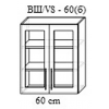Верхний кухонный шкаф Bafimob ВШ-60б МДФ (плёнка), Дуб полярный
