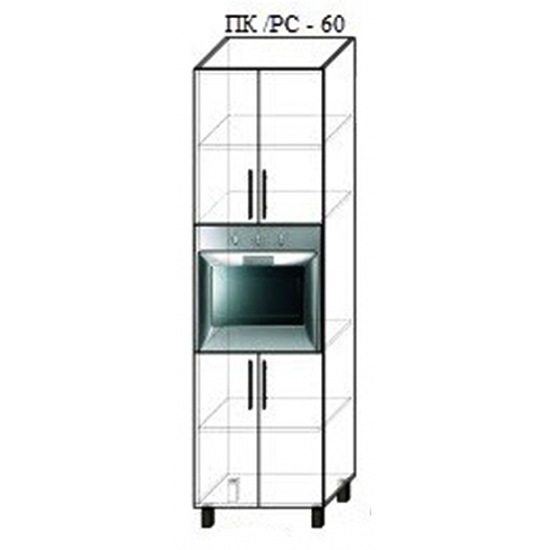 Нижний кухонный шкаф PS ПК-60 МДФ (плёнка), Дуб Конкордия