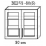 Верхний кухонный шкаф Bafimob ВШ-80б МДФ (High Gloss), Белый