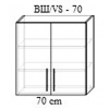 Верхний кухонный шкаф Bafimob ВШ-70 МДФ (High Gloss), Белый