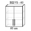 Верхний кухонный шкаф Bafimob ВШ-60 МДФ (High Gloss), Белый