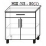 Нижний кухонный шкаф PS НШ-80(1) МДФ (High Gloss), Белый