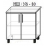 Нижний кухонный шкаф PS НШ-80 МДФ (High Gloss), Серый