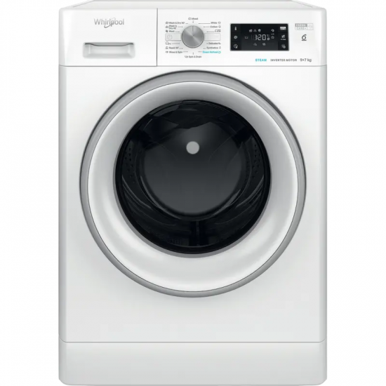 Maşină de spălat-uscat Whirlpool FFWDB 976258 SV EE White (9 kg)