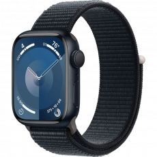 Ceas inteligent Apple Watch Series 9 GPS, 41mm Midnight Sport Loop (MR8Y3)