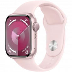 Ceas inteligent Apple Watch Series 9 GPS, 41mm Light Pink Sport Band S/M (MR933)