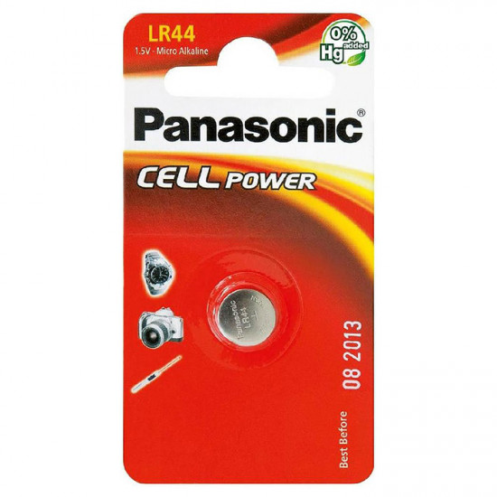 Батарейки дисковые Panasonic 1xLR44 (LR-44EL/1B)