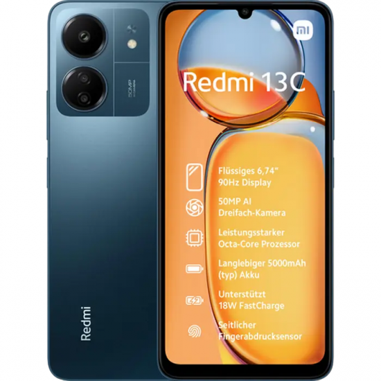 Smartphone Xiaomi Redmi 13C, 4GB/128GB, Navy Blue