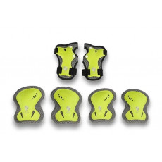 Set de protectii pentru genunchi si coate 4Play SP-01 Green (S)