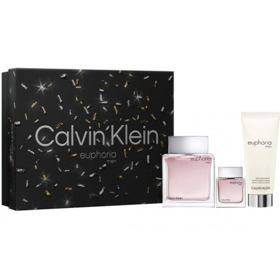 Set Calvin Klein Euphoria Men Gift Set (edt/50ml + edt/15ml + as/b/100ml)