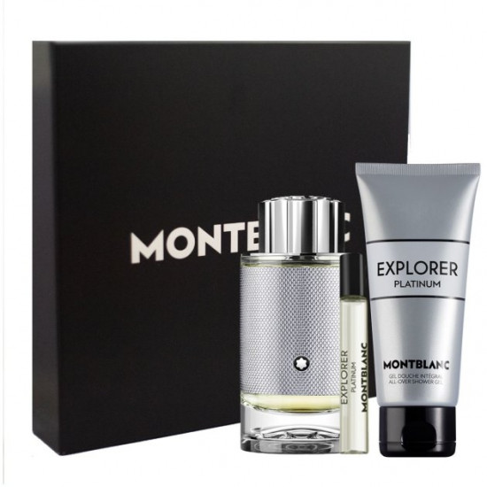 Set Montblanc Explorer Platinum Gift Set (edp/100ml + sh/gel/100ml + edp/mini/7.5ml)