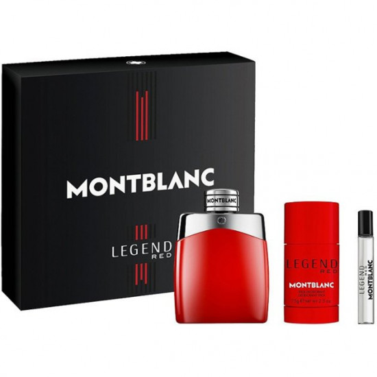 Набор Montblanc Legend Red Set (edp/100ml + deo/st/75ml + edp/mini/7.5ml)