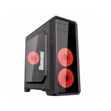 Carcasă Gamemax G561-F, Red (ATX)