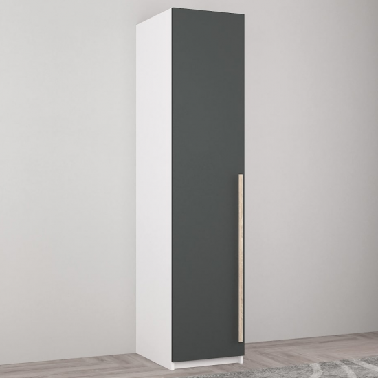 Шкаф Mobildor Smart-Home (45 см) с полками, White/Anthracite