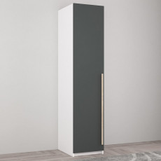 Шкаф Mobildor Smart-Home (40 см) со штангой, White/Anthracite